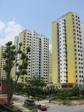 Talo jossa asun Singaporen vierailun ajan.