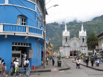 Banoksen kaupungin keskusta.