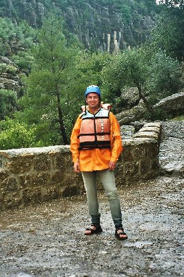 Kari valmiina raftingiin.